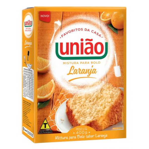 Mistura para Bolo de Laranja União - Pacote 400g